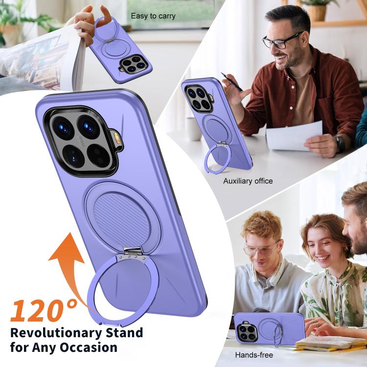 For Xiaomi 15T Pro 5G Kalebol Magnetic MagSafe Rotation Holder PC Phone Case