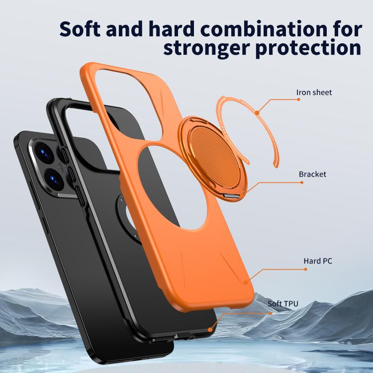 For Xiaomi 15T 5G Kalebol Magnetic MagSafe Rotation Holder PC Phone Case