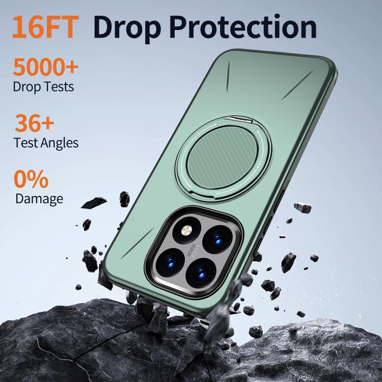 For Xiaomi 15T 5G Kalebol Magnetic MagSafe Rotation Holder PC Phone Case