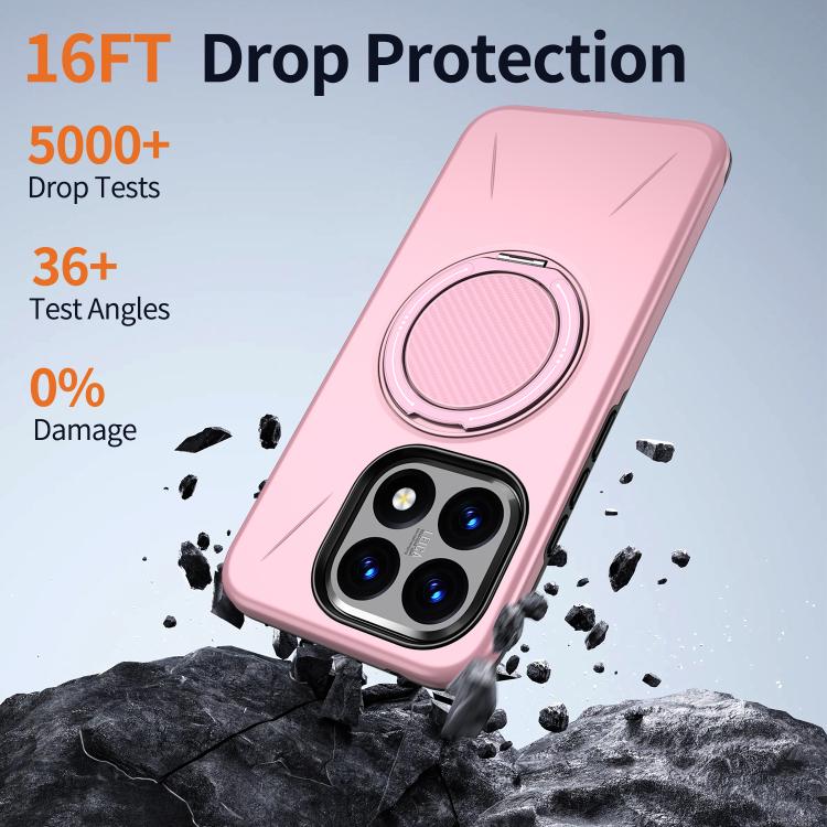 For Xiaomi 15T 5G Kalebol Magnetic MagSafe Rotation Holder PC Phone Case
