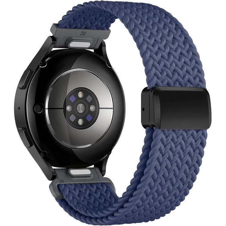 20mm Press Button Quick Release Magnetic Buckle Nylon Braided Watch Band