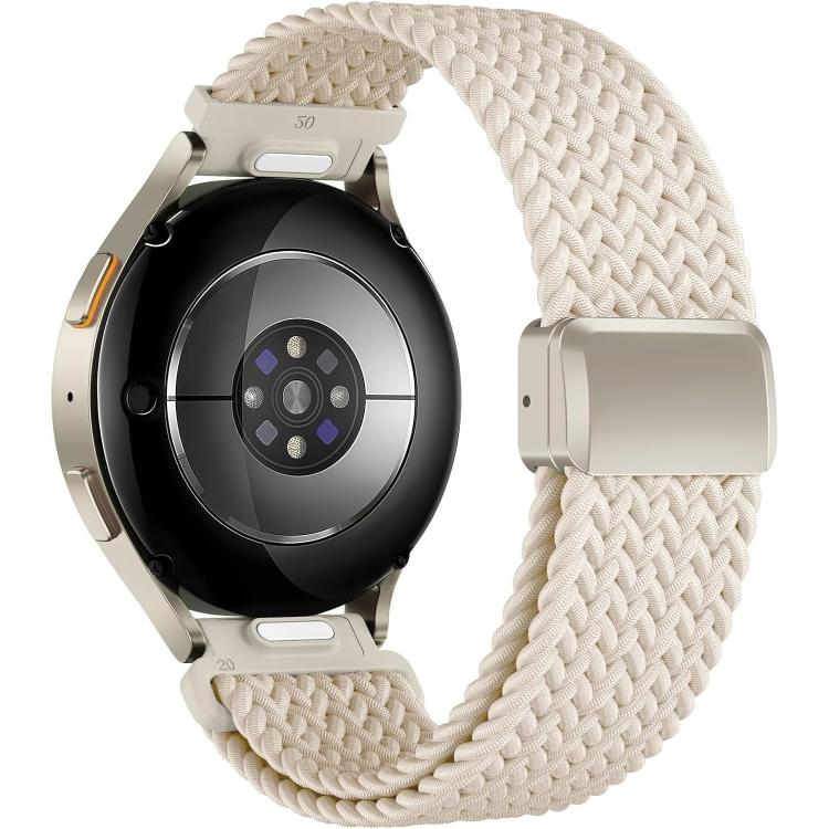 20mm Press Button Quick Release Magnetic Buckle Nylon Braided Watch Band
