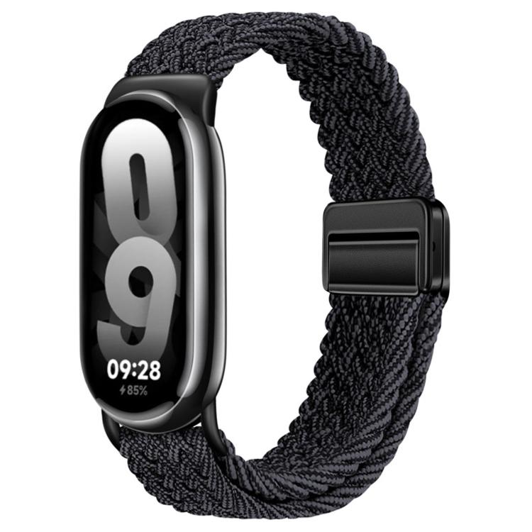For Xiaomi Smart Band  10 / 9 / 8 Magnetic Buckle Braided Loop Nylon Watch Band