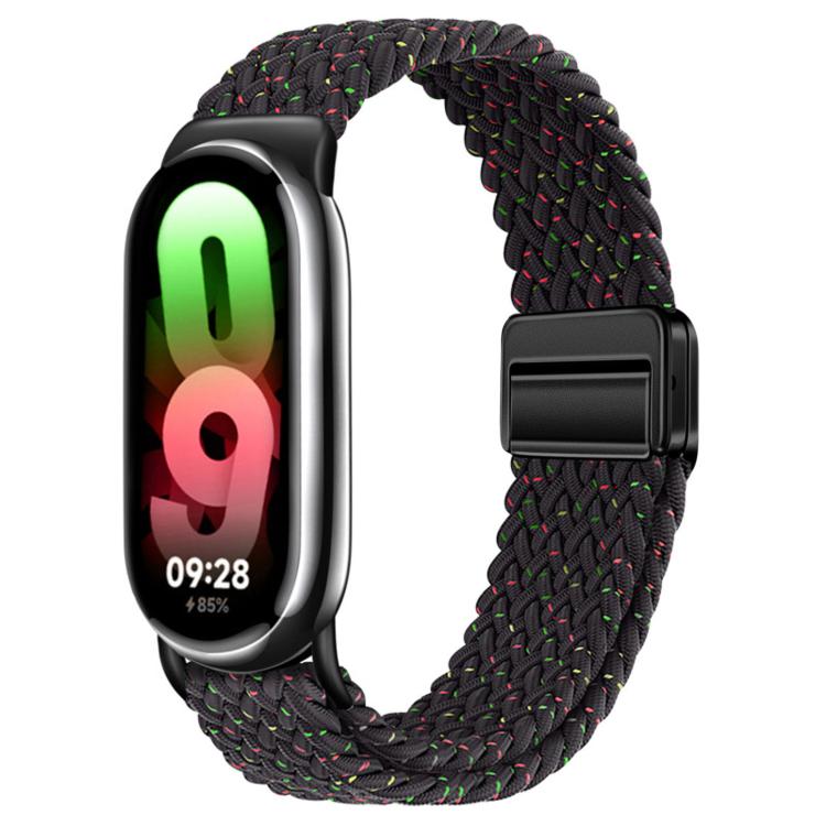 For Xiaomi Smart Band  10 / 9 / 8 Magnetic Buckle Braided Loop Nylon Watch Band