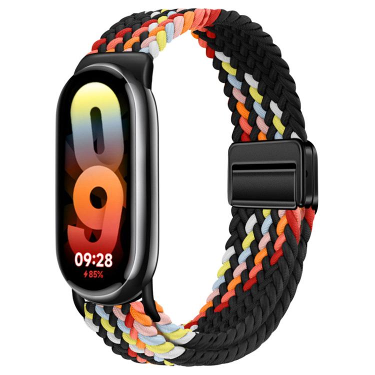 For Xiaomi Smart Band  10 / 9 / 8 Magnetic Buckle Braided Loop Nylon Watch Band