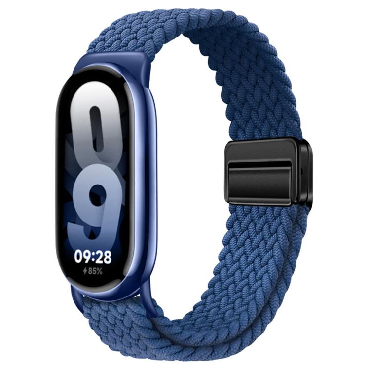 For Xiaomi Smart Band  10 / 9 / 8 Magnetic Buckle Braided Loop Nylon Watch Band