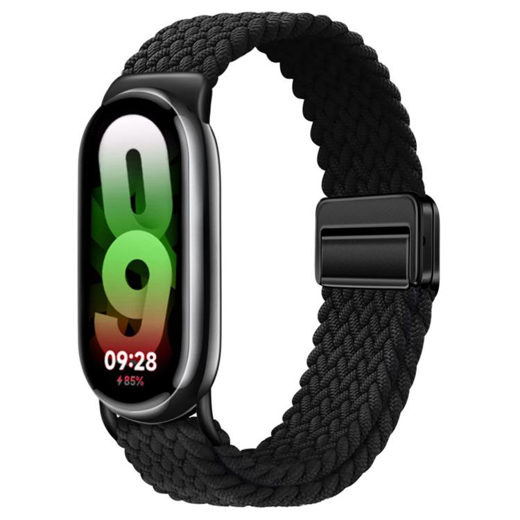 For Xiaomi Smart Band  10 / 9 / 8 Magnetic Buckle Braided Loop Nylon Watch Band