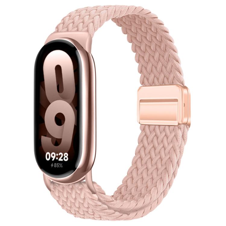 For Xiaomi Smart Band  10 / 9 / 8 Magnetic Buckle Braided Loop Nylon Watch Band