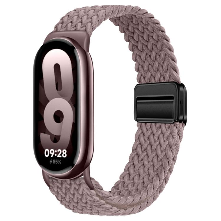 For Xiaomi Smart Band  10 / 9 / 8 Magnetic Buckle Braided Loop Nylon Watch Band