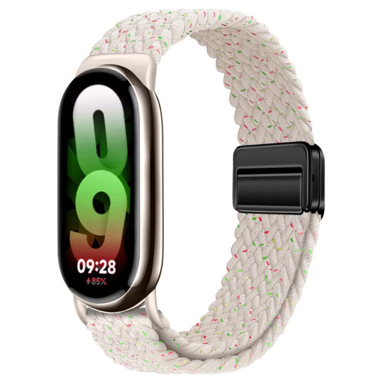 For Xiaomi Smart Band  10 / 9 / 8 Magnetic Buckle Braided Loop Nylon Watch Band