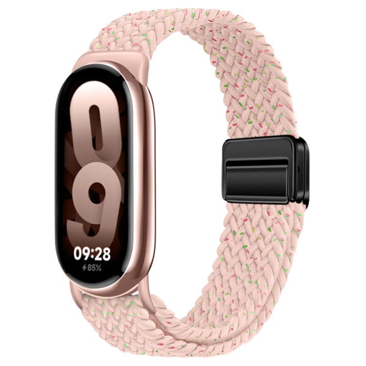 For Xiaomi Smart Band  10 / 9 / 8 Magnetic Buckle Braided Loop Nylon Watch Band