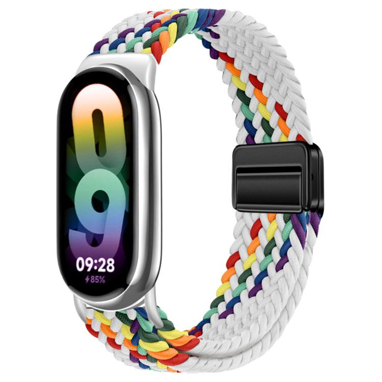 For Xiaomi Smart Band  10 / 9 / 8 Magnetic Buckle Braided Loop Nylon Watch Band