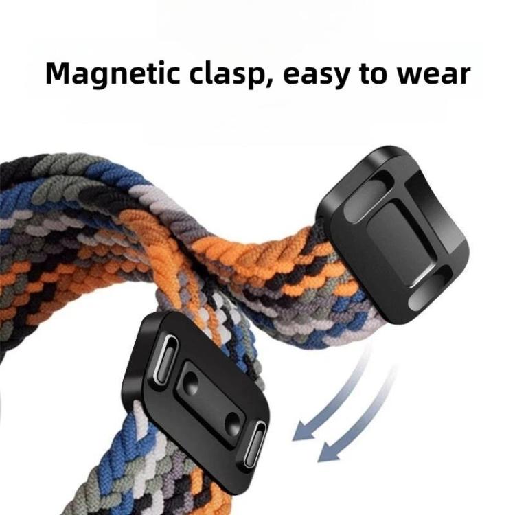 For Xiaomi Smart Band  10 / 9 / 8 Magnetic Buckle Braided Loop Nylon Watch Band