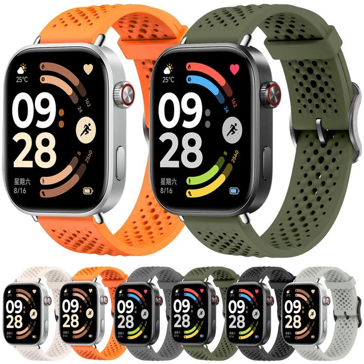 For Xiaomi Band  10 Pro / Redmi Watch 6 / 5 Mesh Solid Color Silicone Watch Band