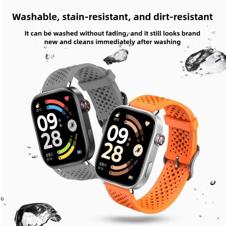 For Xiaomi Band  10 Pro / Redmi Watch 6 / 5 Mesh Solid Color Silicone Watch Band