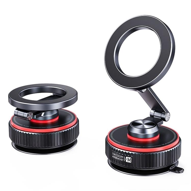 X66 720-Degree Triple-Axis Rotation Folding Magnetic Car Vacuum Suction Cup Phone Holder