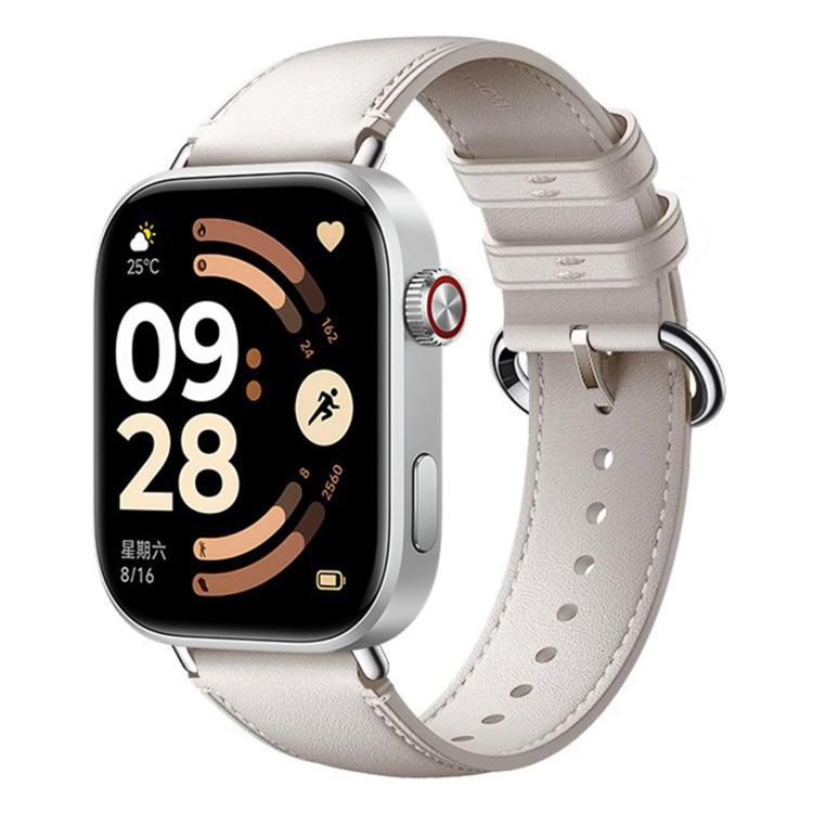 For Xiaomi Band  10 Pro / Redmi Watch 6 / 5 Solid Color Leather Watch Band