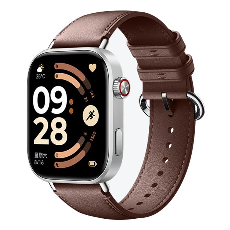 For Xiaomi Band  10 Pro / Redmi Watch 6 / 5 Solid Color Leather Watch Band