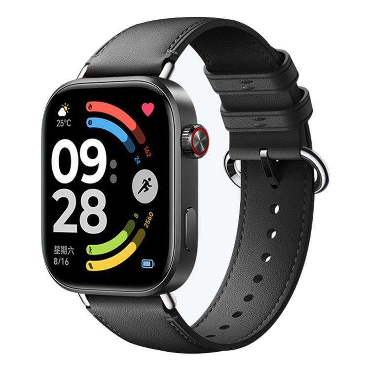 For Xiaomi Band  10 Pro / Redmi Watch 6 / 5 Solid Color Leather Watch Band