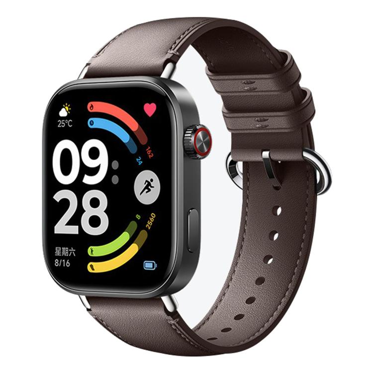 For Xiaomi Band  10 Pro / Redmi Watch 6 / 5 Solid Color Leather Watch Band