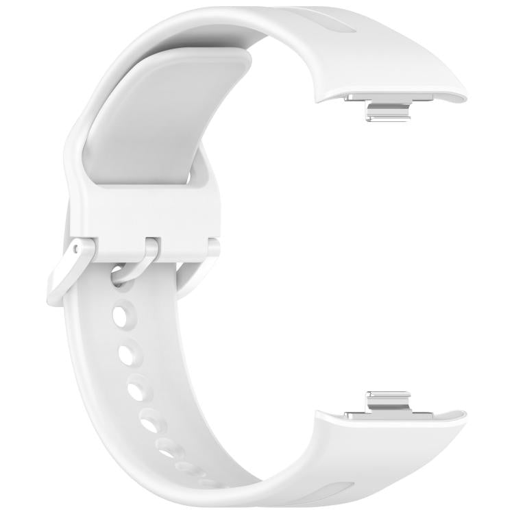 For Xiaomi Band  10 Pro / Redmi Watch 6 / 5 Solid Color Vertical Striped Pin Buckle Silicone Watch Band