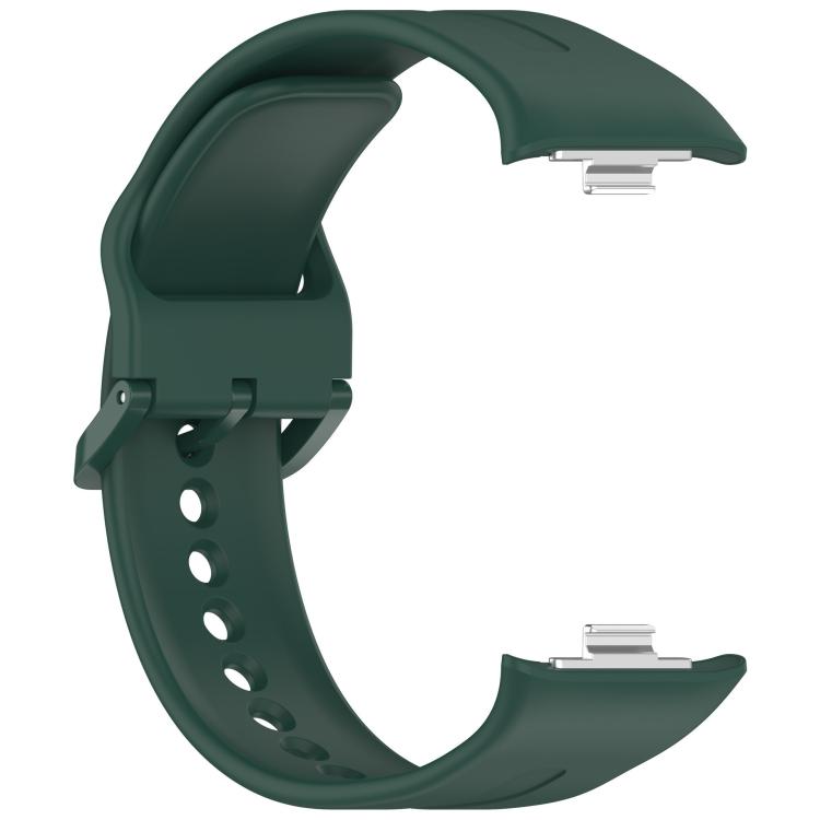 For Xiaomi Band  10 Pro / Redmi Watch 6 / 5 Solid Color Vertical Striped Pin Buckle Silicone Watch Band