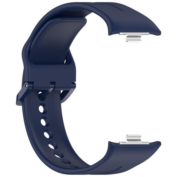 For Xiaomi Band  10 Pro / Redmi Watch 6 / 5 Solid Color Vertical Striped Pin Buckle Silicone Watch Band