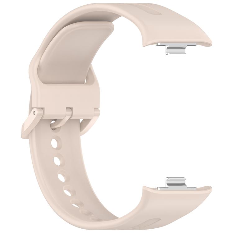 For Xiaomi Band  10 Pro / Redmi Watch 6 / 5 Solid Color Vertical Striped Pin Buckle Silicone Watch Band