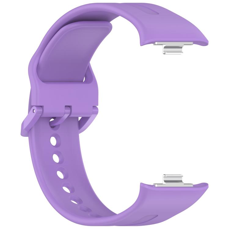 For Xiaomi Band  10 Pro / Redmi Watch 6 / 5 Solid Color Vertical Striped Pin Buckle Silicone Watch Band