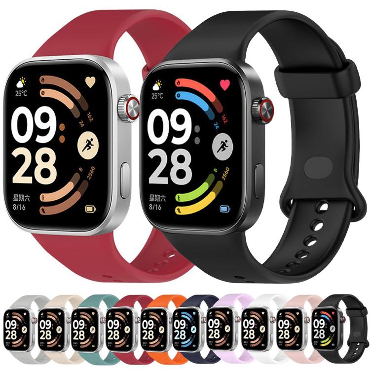 For Xiaomi Band  10 Pro / Redmi Watch 6 / 5 Solid Color Breathable Silicone Watch Band