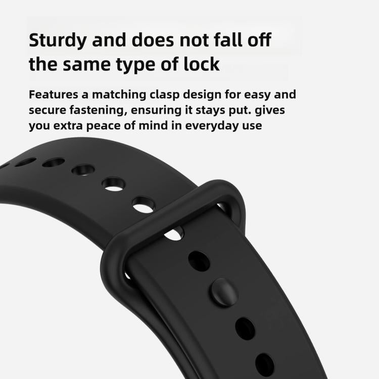 For Xiaomi Band  10 Pro / Redmi Watch 6 / 5 Solid Color Breathable Silicone Watch Band