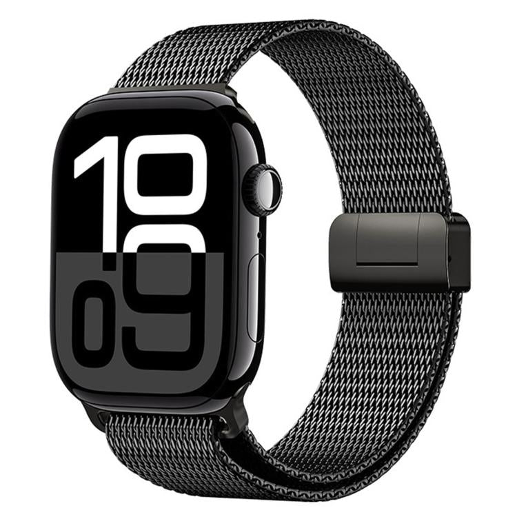 For Apple Watch 46mm / 49mm / 45mm / 44mm Milanese Magnetic Buckle Full Titanium Metal Watch Band