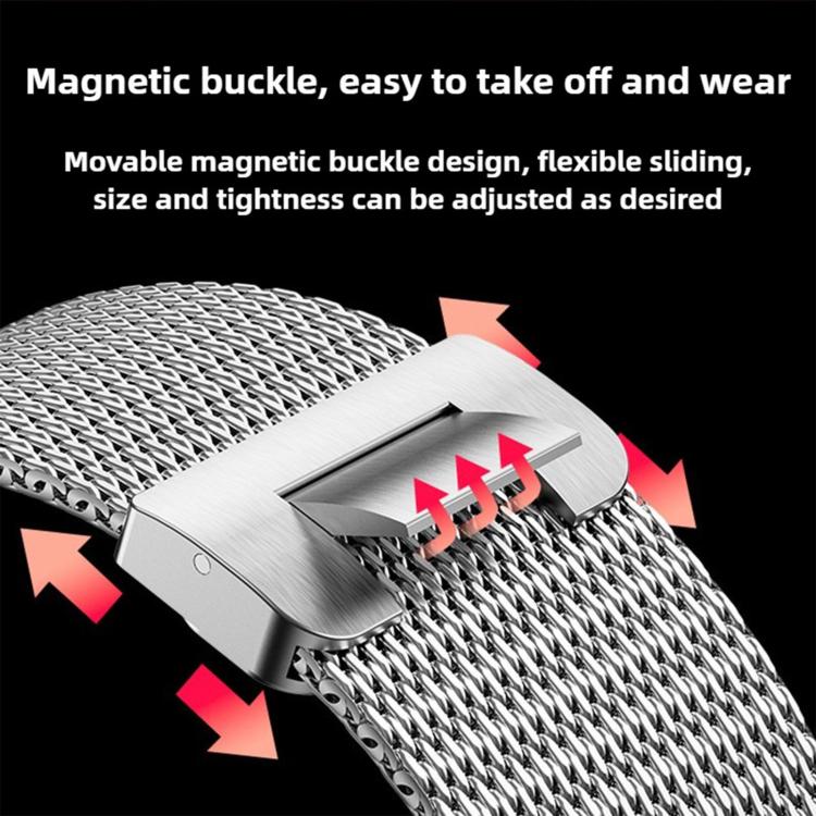 For Apple Watch 46mm / 49mm / 45mm / 44mm Milanese Magnetic Buckle Full Titanium Metal Watch Band