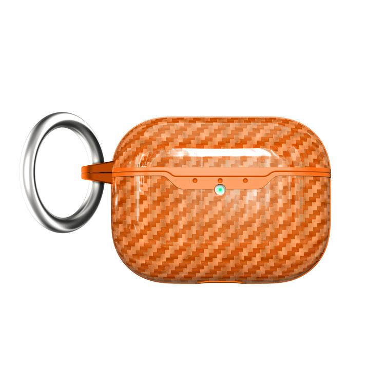 For AirPods Pro 2 Carbon Fiber TPU Earphone Protective Cover