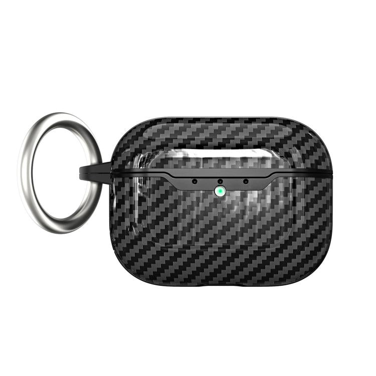 For AirPods Pro 2 Carbon Fiber TPU Earphone Protective Cover