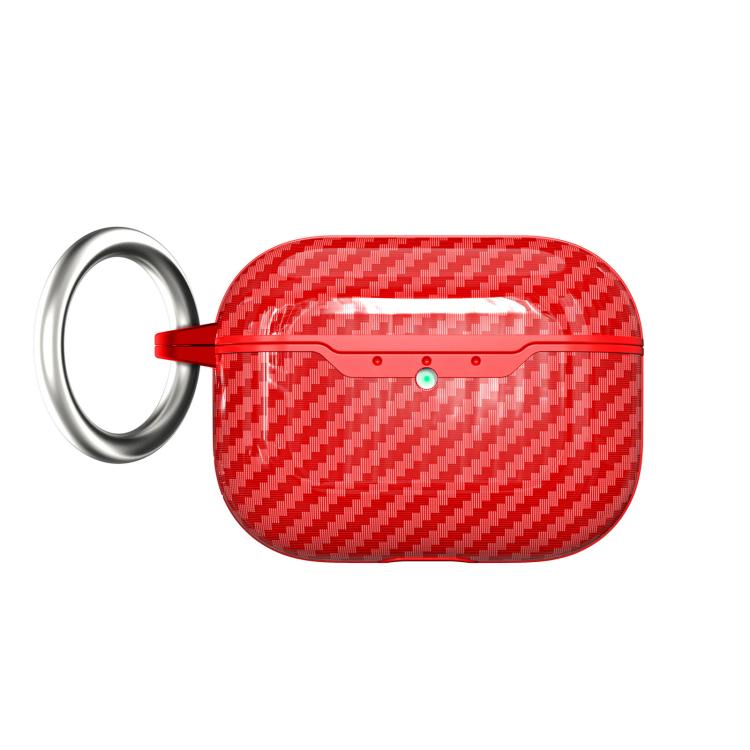 For AirPods Pro 2 Carbon Fiber TPU Earphone Protective Cover