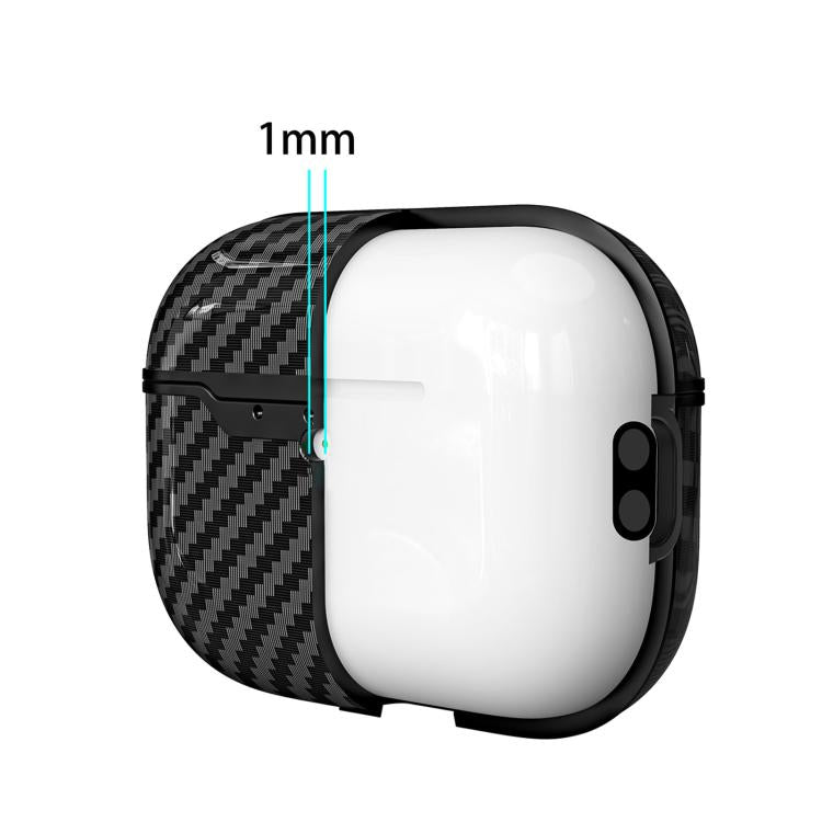 For AirPods Pro 2 Carbon Fiber TPU Earphone Protective Cover