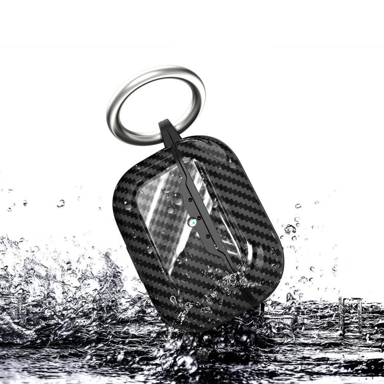For AirPods Pro 2 Carbon Fiber TPU Earphone Protective Cover