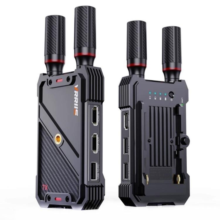 VRRIIS 082K Support USB Keyboard Mouse 400m Wireless HD KVM Extender Video Transmitter Receiver, Plug:EU Plug