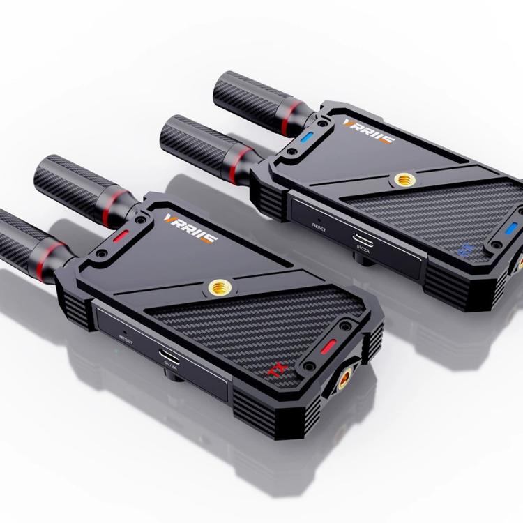 VRRIIS 082K Support USB Keyboard Mouse 400m Wireless HD KVM Extender Video Transmitter Receiver, Plug:AU Plug