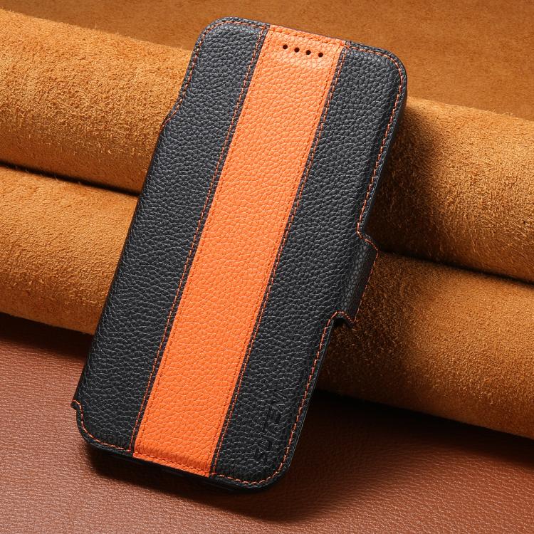 For iPhone 13 Pro Max Suteni Q08 2-in-1 Multi-function Magnetic Wallet Big Litchi Vegan Leather Phone Case