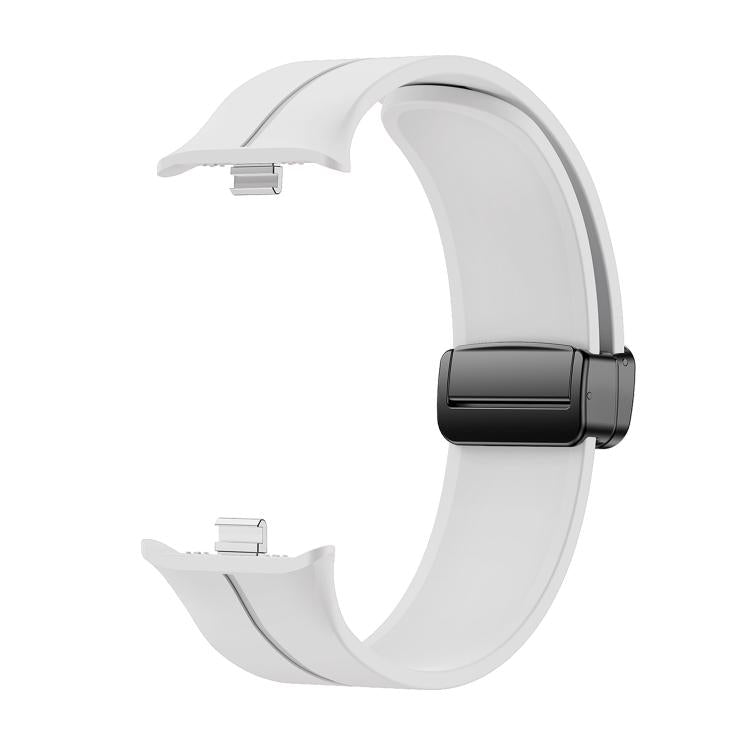 For vivo Watch GT 2 / iQOO Watch GT 2  Magnetic Folding Black Buckle Solid Color Silicone Watch Band