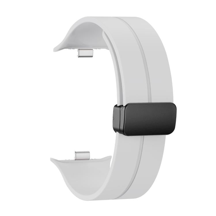 For vivo Watch GT 2 / iQOO Watch GT 2  Magnetic Folding Black Buckle Solid Color Silicone Watch Band