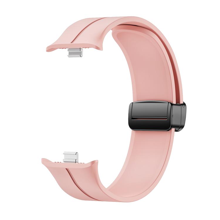 For vivo Watch GT 2 / iQOO Watch GT 2  Magnetic Folding Black Buckle Solid Color Silicone Watch Band