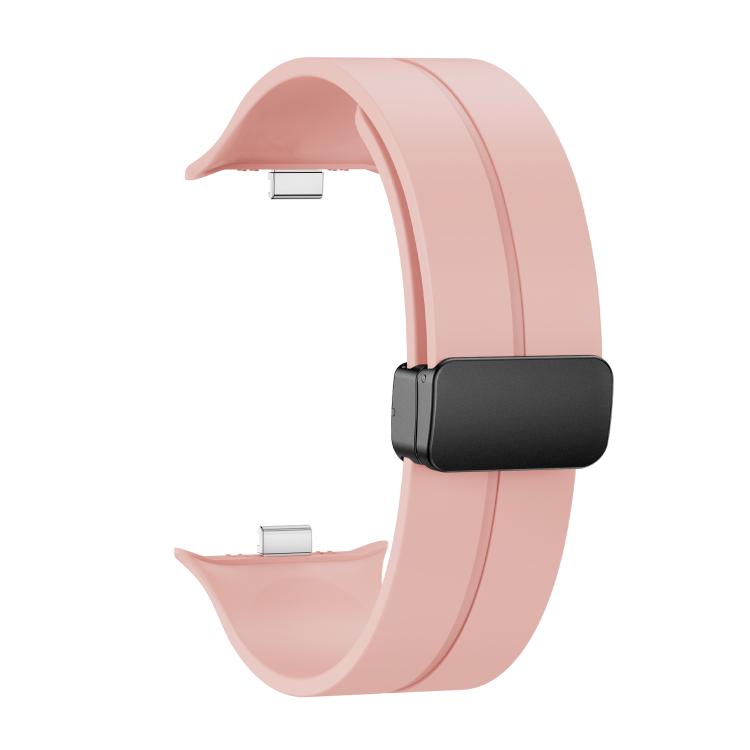 For vivo Watch GT 2 / iQOO Watch GT 2  Magnetic Folding Black Buckle Solid Color Silicone Watch Band