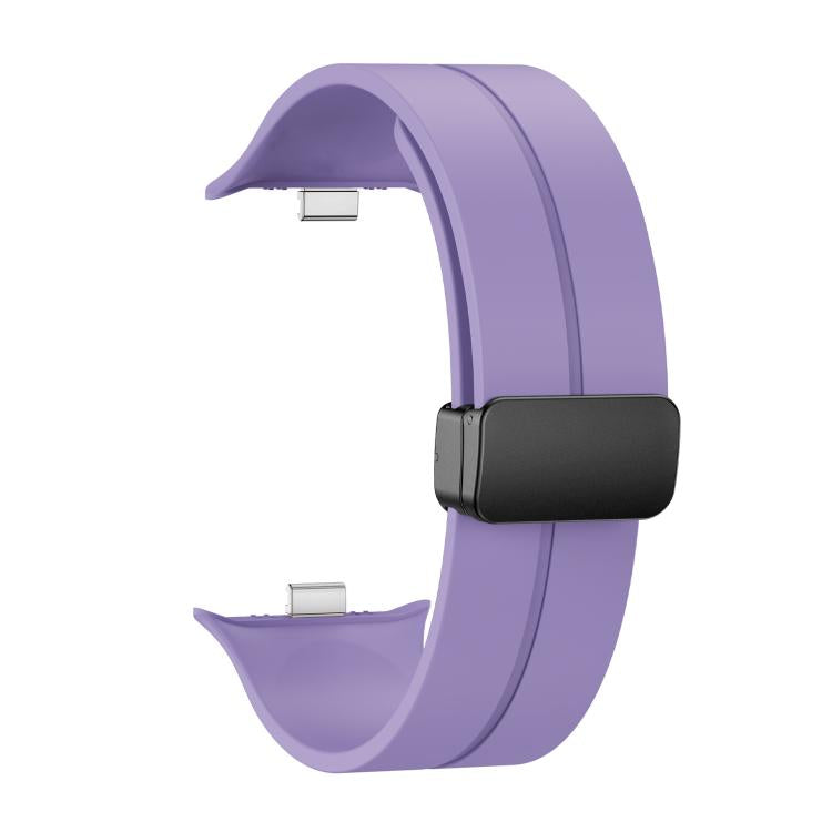 For vivo Watch GT 2 / iQOO Watch GT 2  Magnetic Folding Black Buckle Solid Color Silicone Watch Band