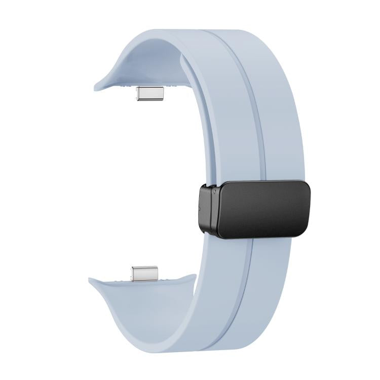 For vivo Watch GT 2 / iQOO Watch GT 2  Magnetic Folding Black Buckle Solid Color Silicone Watch Band