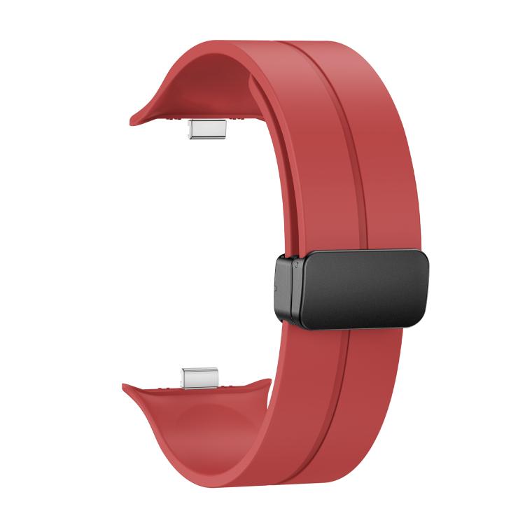 For vivo Watch GT 2 / iQOO Watch GT 2  Magnetic Folding Black Buckle Solid Color Silicone Watch Band
