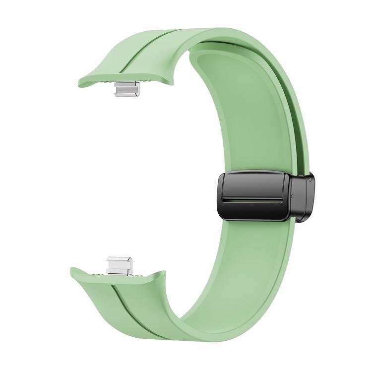 For vivo Watch GT 2 / iQOO Watch GT 2  Magnetic Folding Black Buckle Solid Color Silicone Watch Band