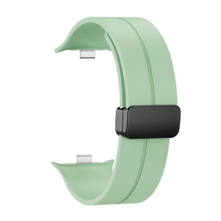 For vivo Watch GT 2 / iQOO Watch GT 2  Magnetic Folding Black Buckle Solid Color Silicone Watch Band